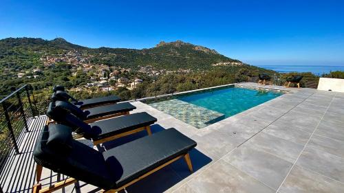 VILLA CORSA* PISCINE VUE MER PANORAMIQUE