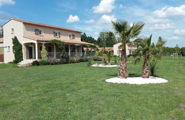 Villa da Palmeira with pool and air conditioning between Alpilles and Montagnette
