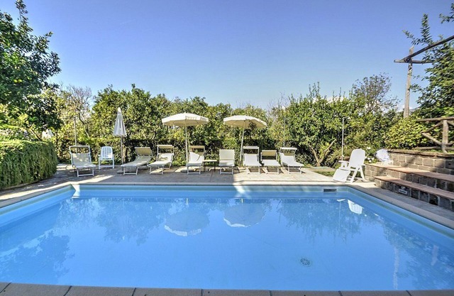 Villa Fillide F: A cozy and welcoming two-story apartment surrounded by the greenery, with Free WI-FI.