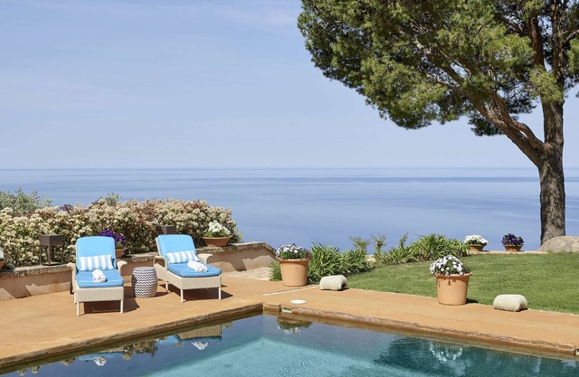 "villa in Mallorca. Infinite Blue Over the Mountains of the Serra de Tramuntana"