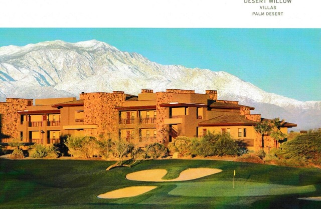 Villa in Palm Desert with views of mountains and golf course