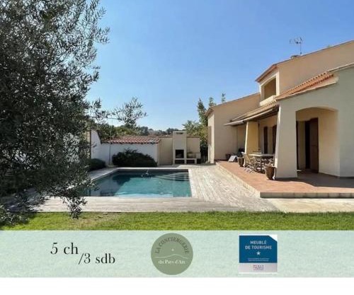 Villa l'Olivier en Provence 5ch piscine jardin et clim