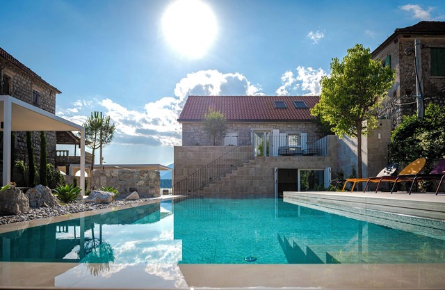 Villa Lastva is a five star seafront luxury villa with privite pool