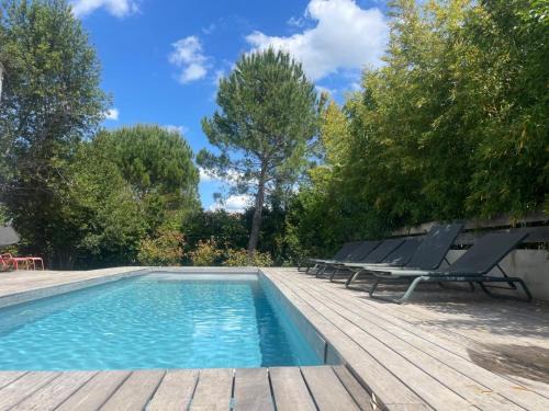 Villa (Loft) à Villetelle, 20 mn des plages