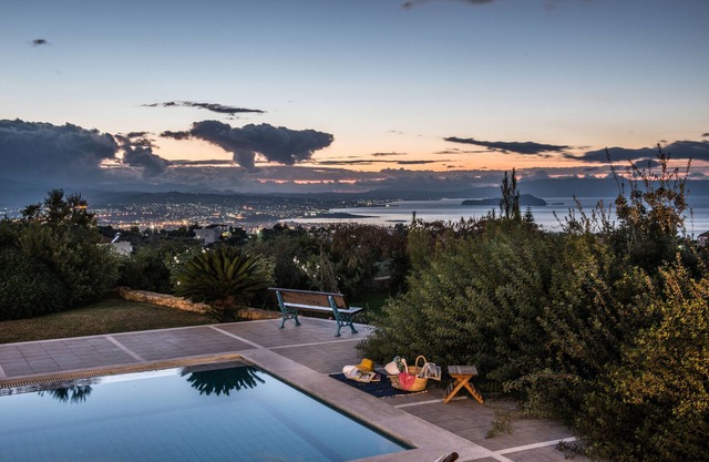 Villa Mariposa- Panoramic Sea View - Near Chania City - Private Pool - Spacious