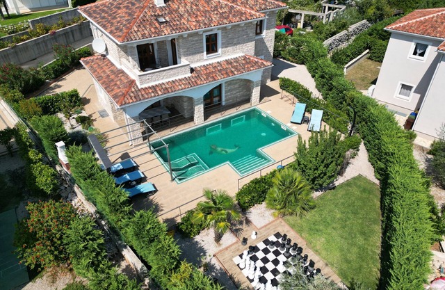 Villa NOAH (5*) ; Stone house, heated indoor pool, jacuzzi, sauna, fitness room