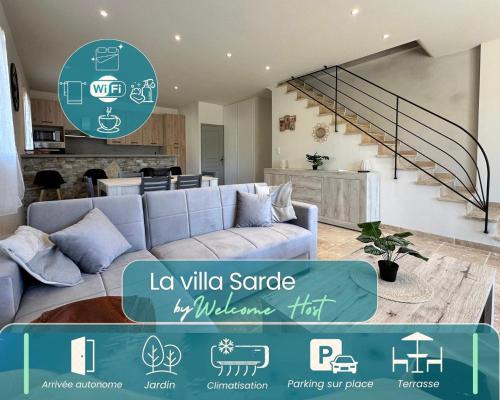 Villa Sarde, villa entière avec parking