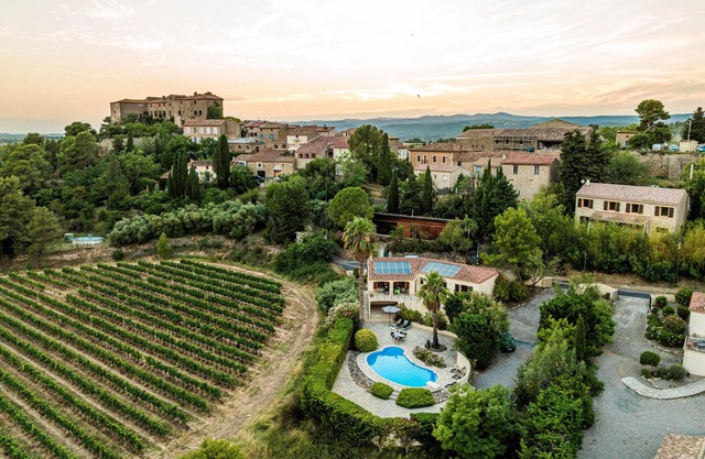Villa with private pool and vineyard views