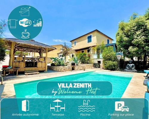 Villa Zénith, Piscine & Paillotte Bambou