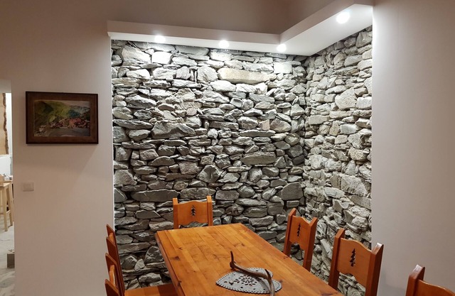 Village house 4 km from Orelle the largest ski area in the world .