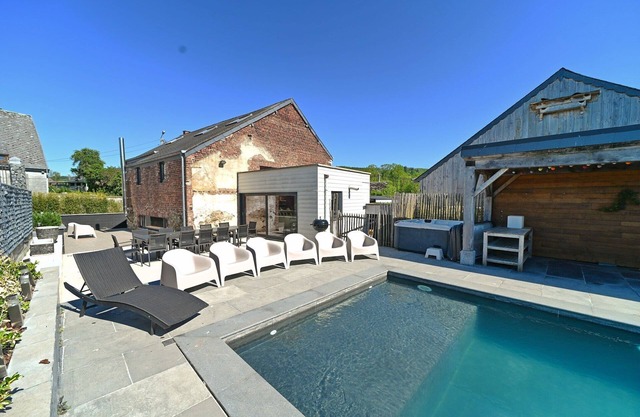 Village House in Ambly with Outdoor Pool