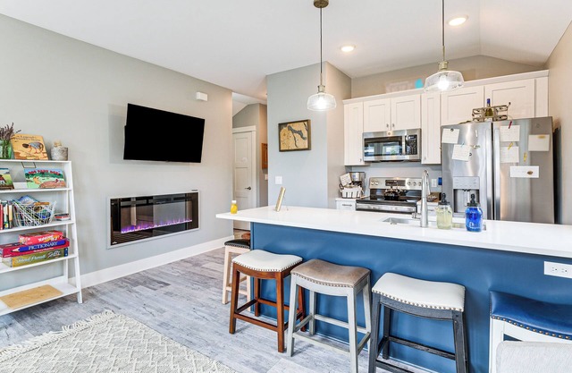 Walk to Dtwn: Charlevoix Condo w/Fireplace