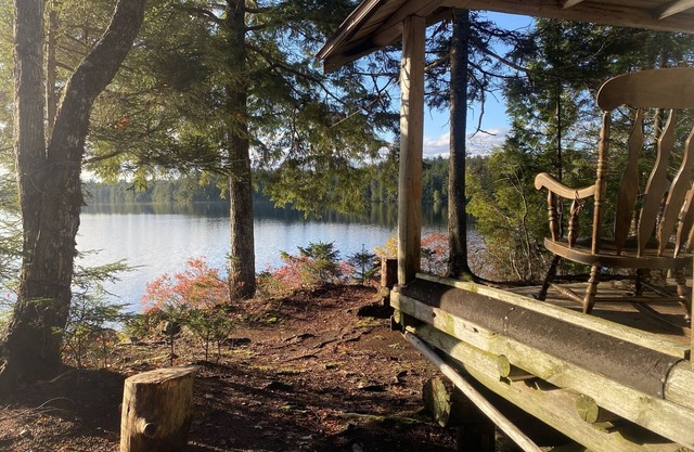 Walk to this secluded lakeside cabin in downeast Maine