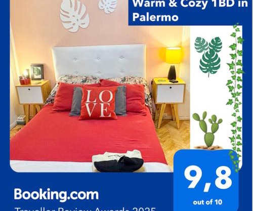 Warm & Cozy 1BD in Palermo