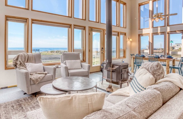 Watch the Waves Crash from this Ocean View, Dog-Friendly Home!
