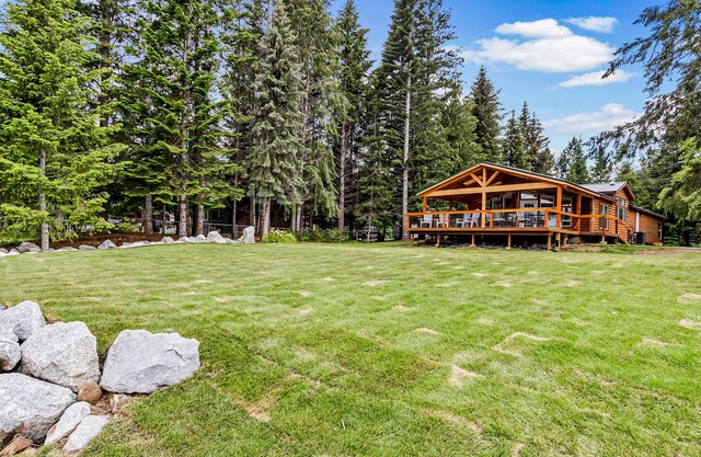 Waterfront cabin on Pend Oreille River with private dock and southern exposure!
