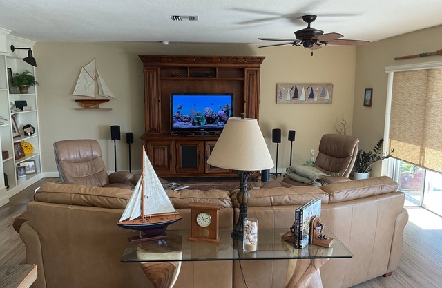 Waterfront home for rent. Two bed two bath completely remodeled. 50 ft dock incl