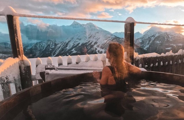 Wifi, ski-in/ski-out & foot of the slopes, swimming pool, sauna, hammam, balcony, tv, ski locker