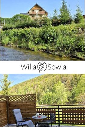 Willa Sowia nowy apartament z prywatnym tarasem i widokiem na góry