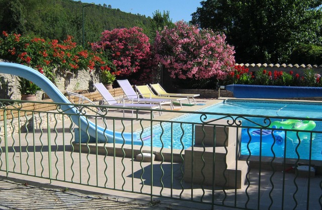 wine house with pool garden and barbecue
