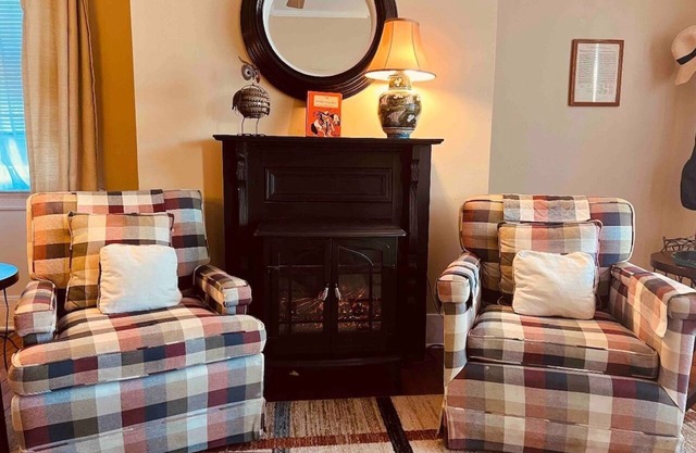 WonderClock House downtown vintage duplex w/porches, steps to Handley Library