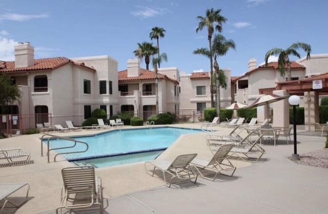 Your Scottsdale Getaway awaits you with this wonderful poolside condo !