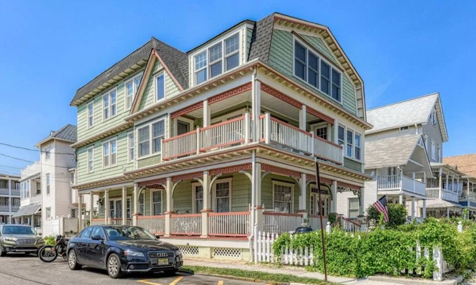 Ocean Grove House | 1 Block from Beach with Ocean Views from Two Levels of Wraparound Porches