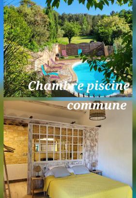 Vagnas House | 1 Chambre piscine commune et 1 Gite piscine privée La Sauvasse
