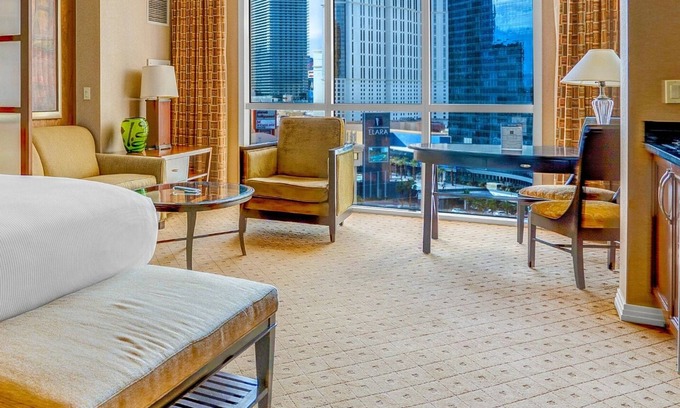 Las Vegas Apartment | 11th Flr MGM Signature Studio | Strip View | No Resort Fees!