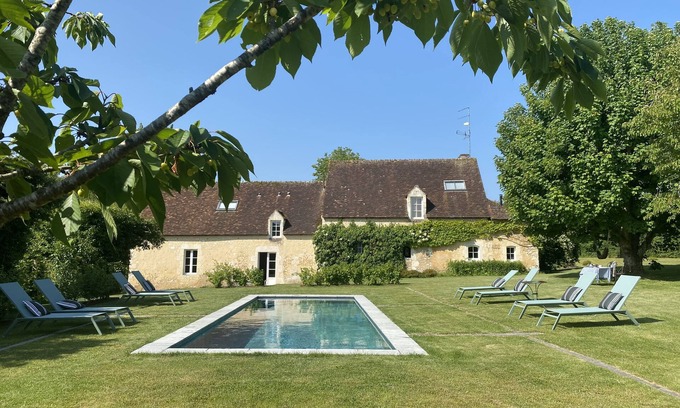 Remalard-en-Perche House | 14-person family home in Perche with heated pool and tennis court