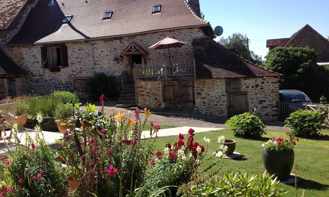 Coussac-Bonneval Other | 1778 Character Farmhouse In a Large South Facing Garden, Pool & Stunning Views