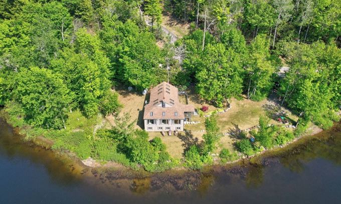 Bucksport Cottage | 180 Degree Lakefront Views-Fire Pit-Swimming