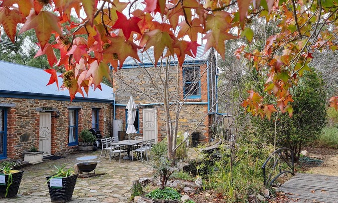 Jutland Ski Chalet | 1890s stone hayloft overlooking beautiful gardens and courtyard.