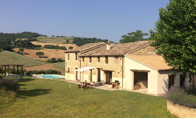 Pergola Villa | 18th-century Farmhouse with stunning 360° views with private pool, sleeping 8