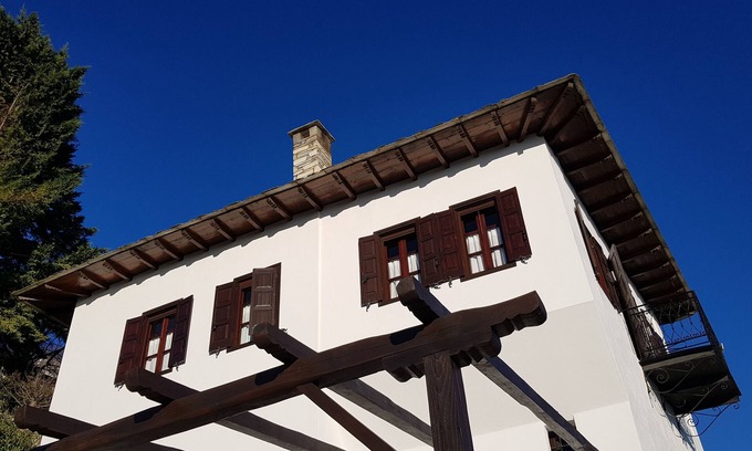 Makrynitsa Villa | 19th cent Stone Built Greek Mansion Villa Porteli