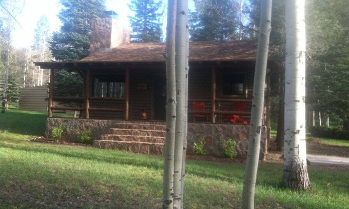 Alpine Cabin | 2 Bdrm, Sleeps 6, 2 Baths: Picturesque cabin retreat inspired by Thomas Kinkade