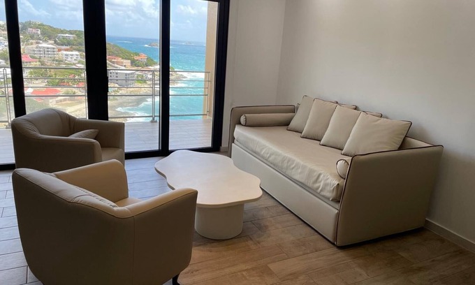 Point Blanche Apartment | 2-bedroom apartment, sea view terrace in marvelous Point Blanche, 2 BA, AC, WIFI