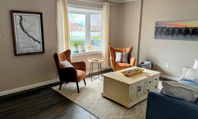 Harrisburg - Hershey House | 2-bedroom home along Riverfront in Serene Shipoke community of Harrisburg, PA