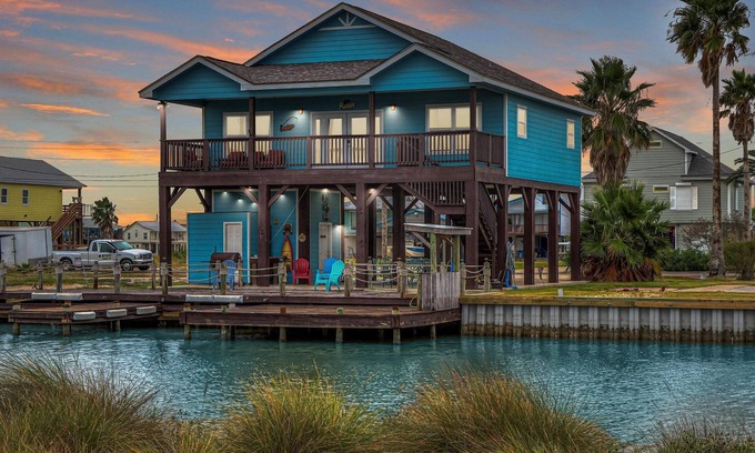 Rockport House | 2 Boat Slips, Huge Deck, Waterfront and Pet Friendly!
