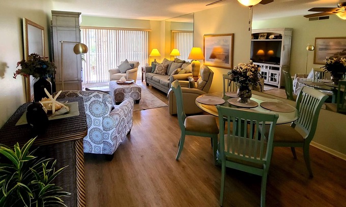 St. Augustine Beach Condo | 2 BR, 2 Bath Oceanfront condo, sunny balcony, 3rd Floor view of ocean&courtyard