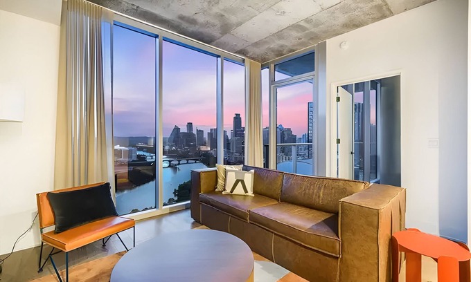 Downtown Austin House | 2 Luxury Condos, 1 Block from Rainey St | New High Rise w/Rooftop Pool & Gym