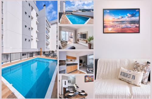 Centro Apartment | 2 QUARTOS com Churrasqueira na Varanda, Piscina, Garagem interna, WiFi 500mbps, Ar Condicionado e Telas de Proteção
