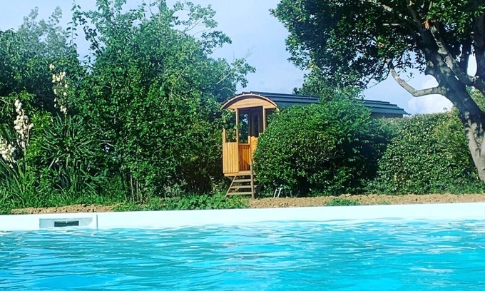 Monbequi Cabin | 2-seater caravan (2) in wooded park. Near Canal du Midi