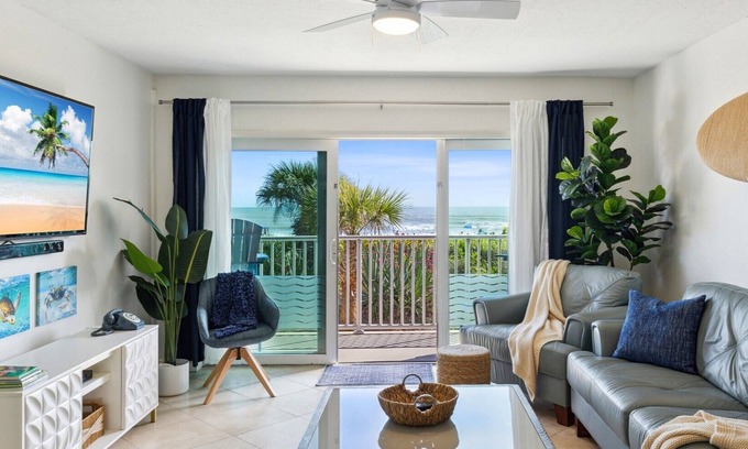 Cocoa Beach Condo | 2BD/2BA Cocoa Beach Oceanfront, POOL & ALL Downtown!