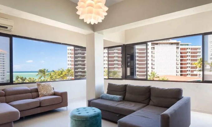 Condado Apartment | 2BD Ocean View at Condado Beach, San Juan +parking