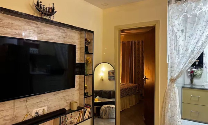 Dwarka Apartment | 2bhk apartment with a cute kitchen and exclusive access to a private terrace. <3