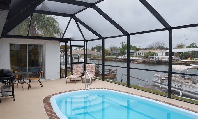 Port Richey House | 3 bedroom house located on a canal with direct gulf access