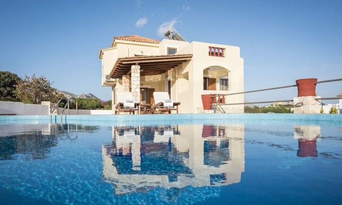Tersanas Villa | 3-Bedroom Villa with Heated Pool & Splendid Sea View