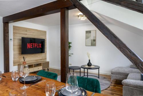 Wiesbaden Apartment | 3 BR - Familienfreundlich - Geräumig - Zentral - Wifi - Cozy