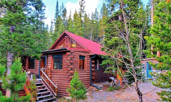 Saint Mary's House | 3 BR Mountain Log Cabin at St. Mary's Glacier
